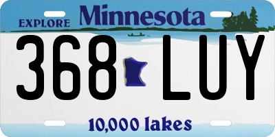 MN license plate 368LUY