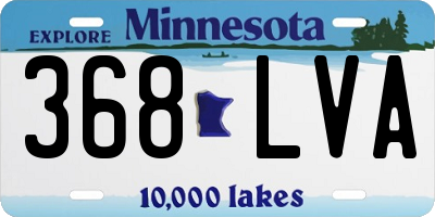 MN license plate 368LVA