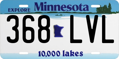 MN license plate 368LVL