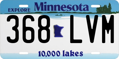 MN license plate 368LVM