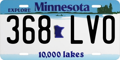 MN license plate 368LVO