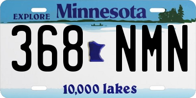 MN license plate 368NMN