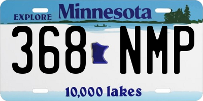 MN license plate 368NMP