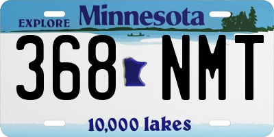 MN license plate 368NMT