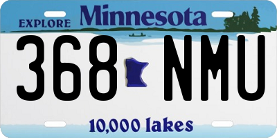 MN license plate 368NMU