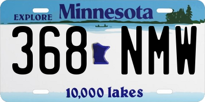 MN license plate 368NMW