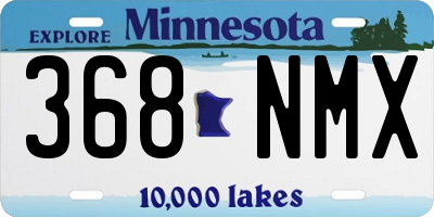 MN license plate 368NMX