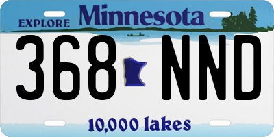 MN license plate 368NND