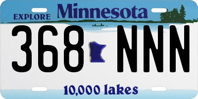 MN license plate 368NNN