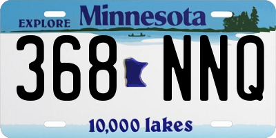 MN license plate 368NNQ