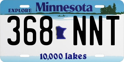 MN license plate 368NNT