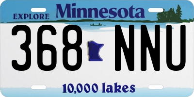 MN license plate 368NNU