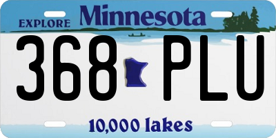 MN license plate 368PLU