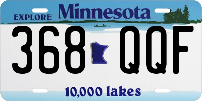 MN license plate 368QQF