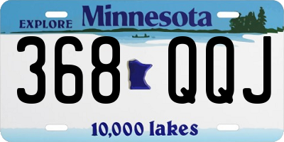 MN license plate 368QQJ