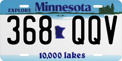 MN license plate 368QQV