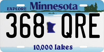 MN license plate 368QRE