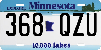 MN license plate 368QZU