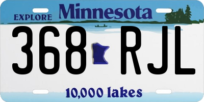MN license plate 368RJL