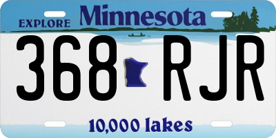 MN license plate 368RJR