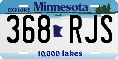 MN license plate 368RJS