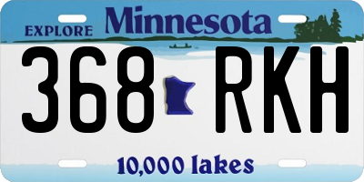 MN license plate 368RKH