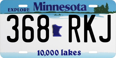 MN license plate 368RKJ