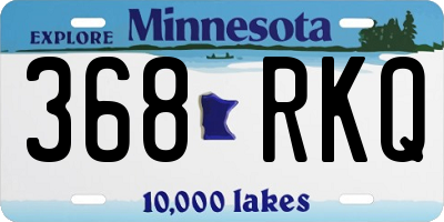 MN license plate 368RKQ