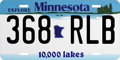 MN license plate 368RLB