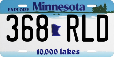 MN license plate 368RLD