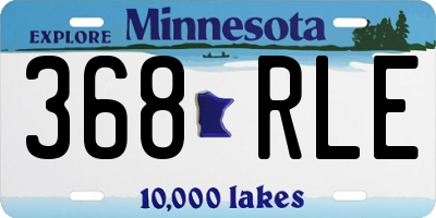 MN license plate 368RLE