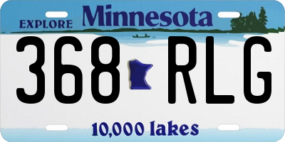 MN license plate 368RLG