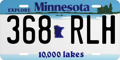MN license plate 368RLH