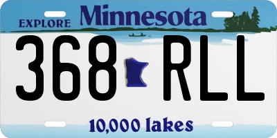 MN license plate 368RLL