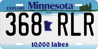 MN license plate 368RLR