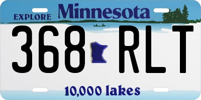 MN license plate 368RLT