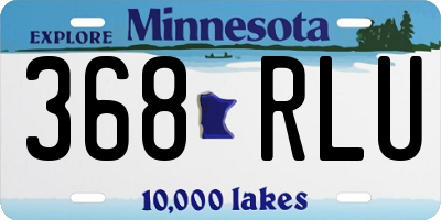 MN license plate 368RLU