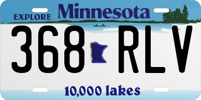 MN license plate 368RLV