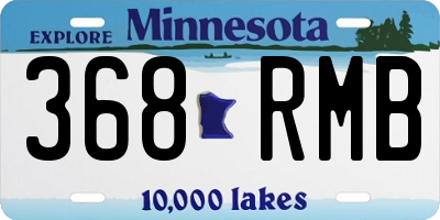 MN license plate 368RMB