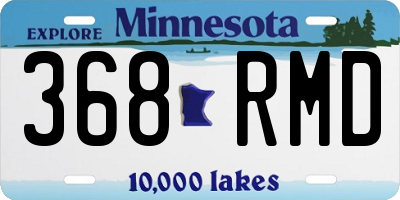 MN license plate 368RMD