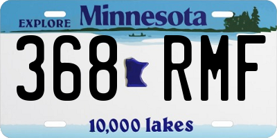 MN license plate 368RMF