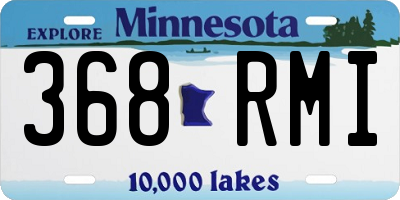 MN license plate 368RMI