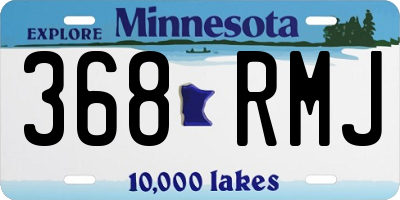 MN license plate 368RMJ