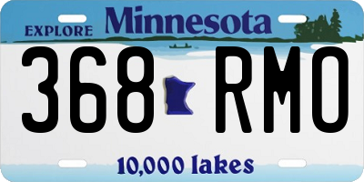 MN license plate 368RMO