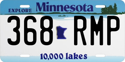 MN license plate 368RMP
