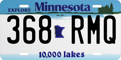 MN license plate 368RMQ