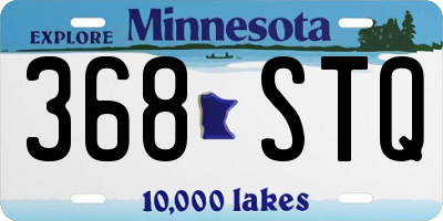 MN license plate 368STQ