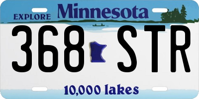 MN license plate 368STR
