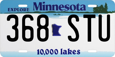 MN license plate 368STU
