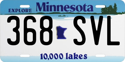 MN license plate 368SVL